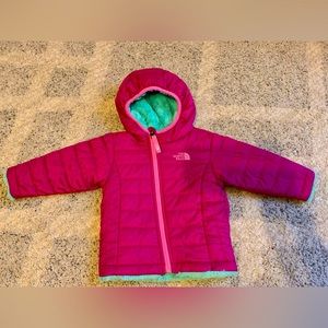 NORTH FACE fleece lined warm jacket 6-12mo